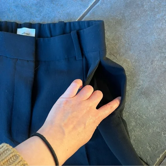 Wilfred Black Pleaded Trousers Size 2 - Picture 8 of 14